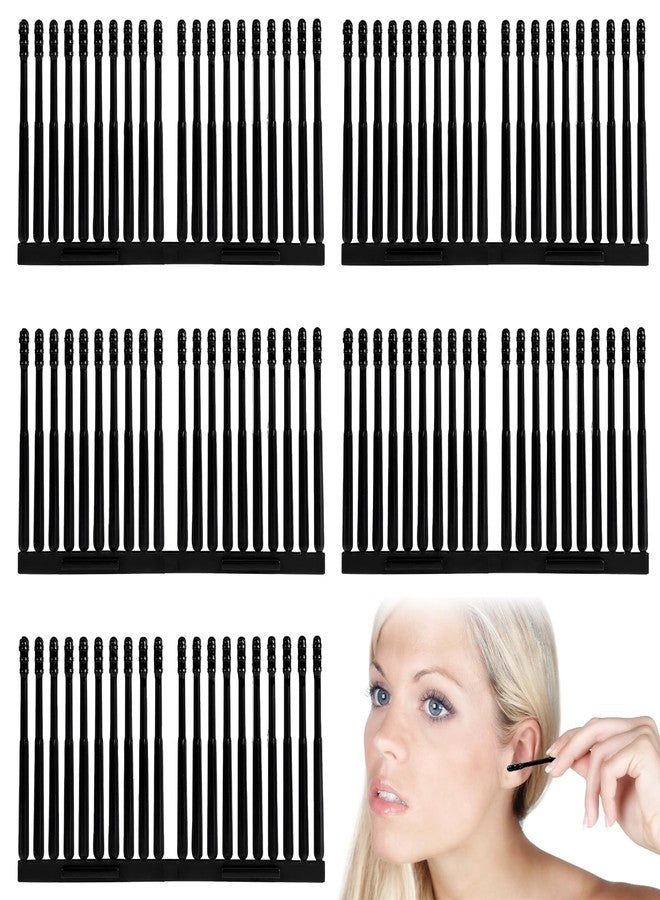 panthra 100PCS Sticky Ear Wax Remover, Disposable Adhesive Ear Digging Stick, Earwax Removal Swabs, Safe and Portable, Suitable for Children and Adults (Black) - Image 1